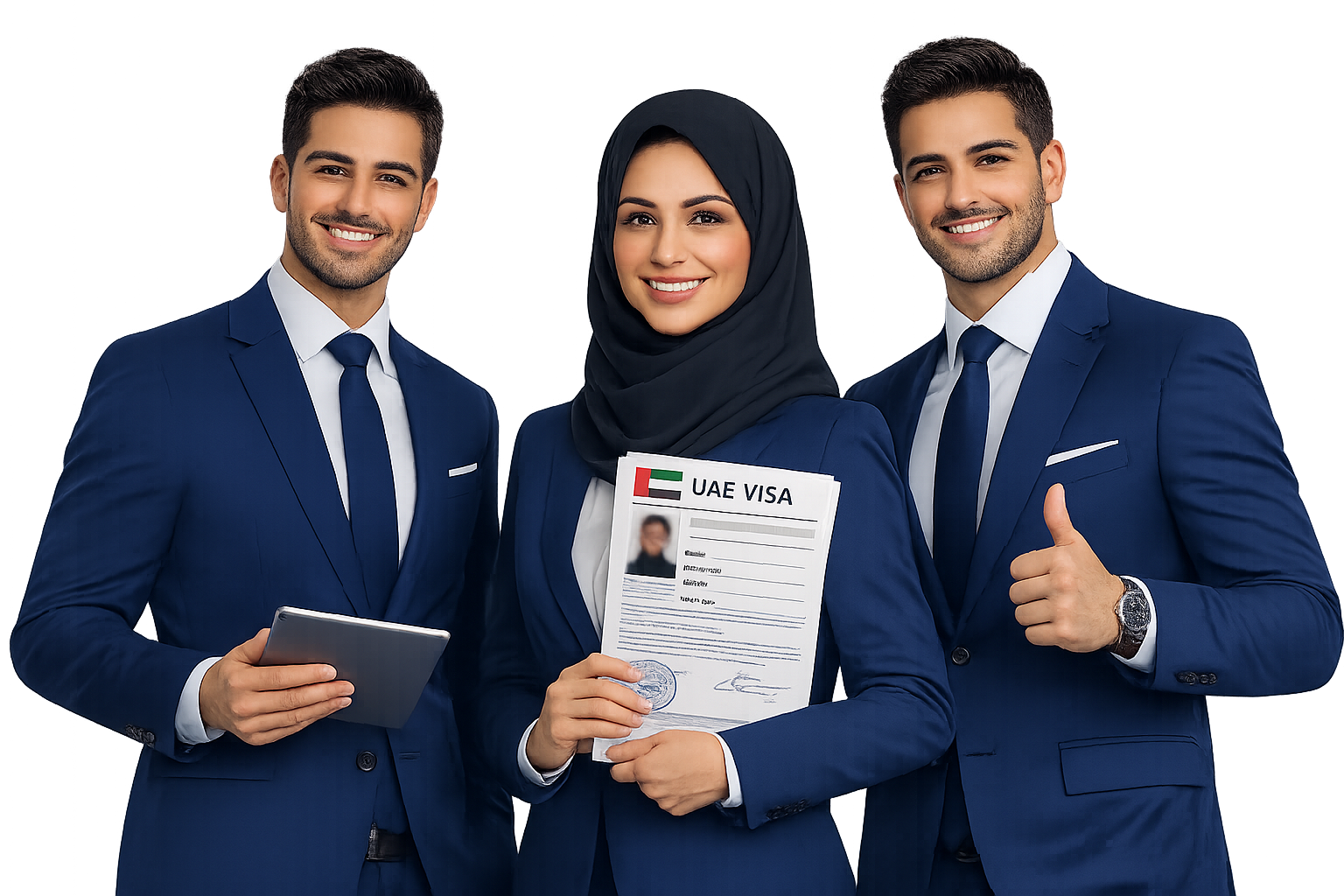 Safari Typing Services Advisors Presenting A Completed UAE Visa